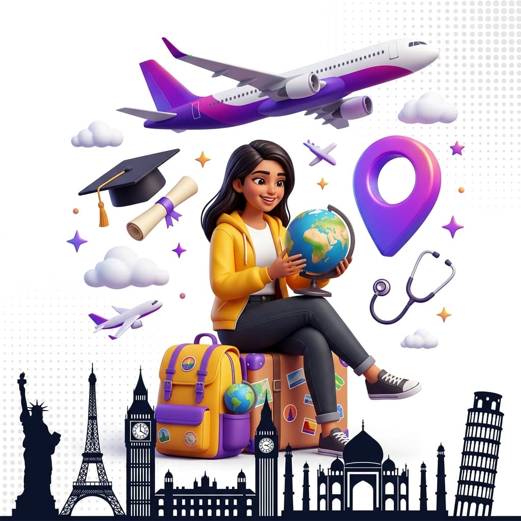 Student ready for overseas education